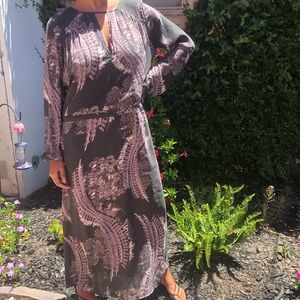 Free People Purple and Grey Maxi